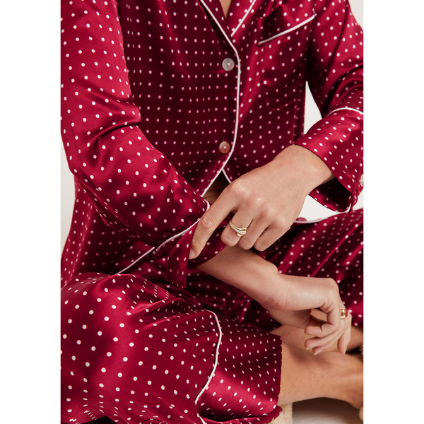 Red polka dot discount pajamas