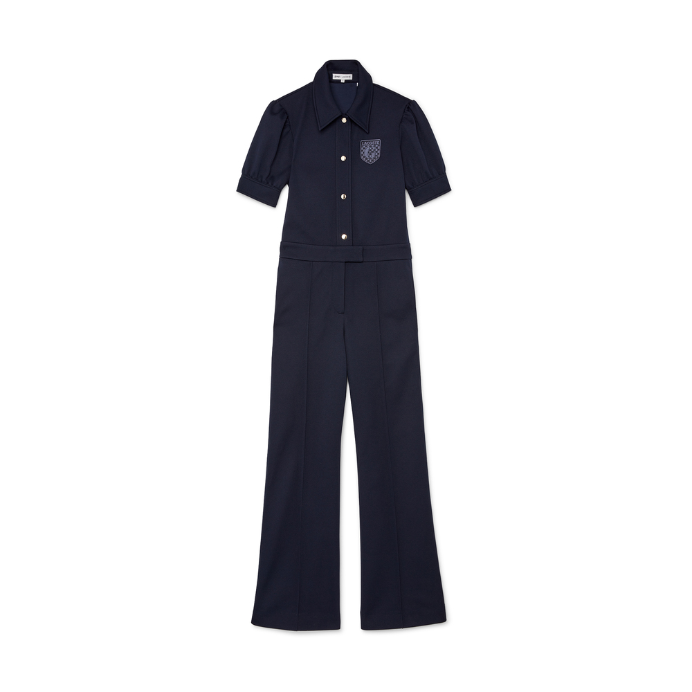 Goop X Lacoste Jumpsuit In Marine, Size FR 40