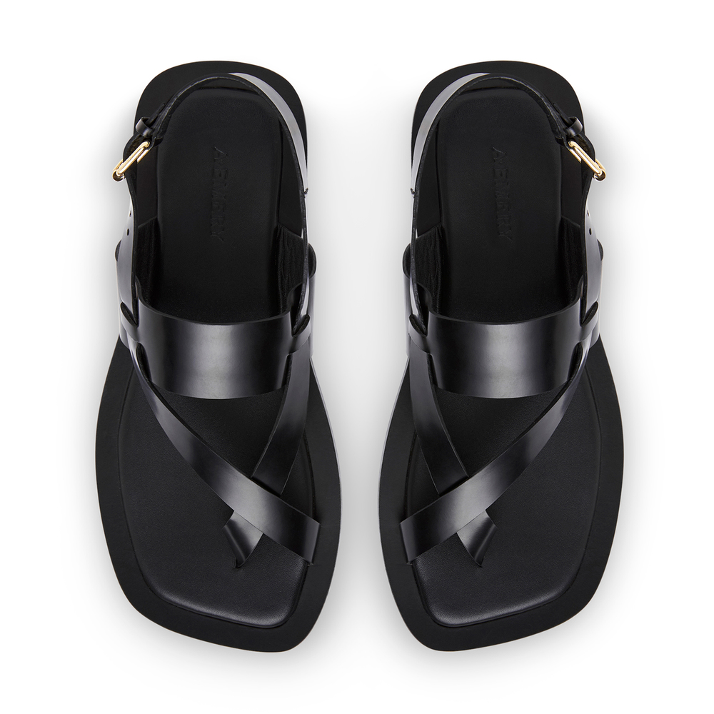 A.emery Remi Sandals In Black