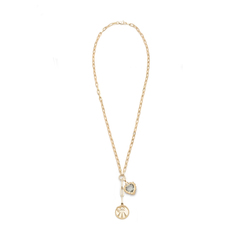 FOUNDRAE: Spark - Love Refined Clip Extension Chain Necklace
