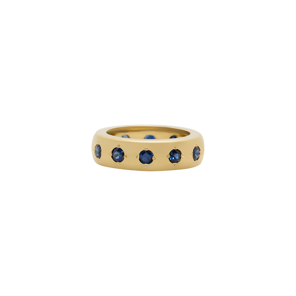 Jenna Blake Blue Sapphire Gypsy Ring In 18K Gold/Sapphire, Size 6