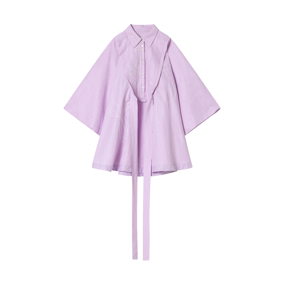 Lee Mathews Iris Embroidered Mini Dress | goop