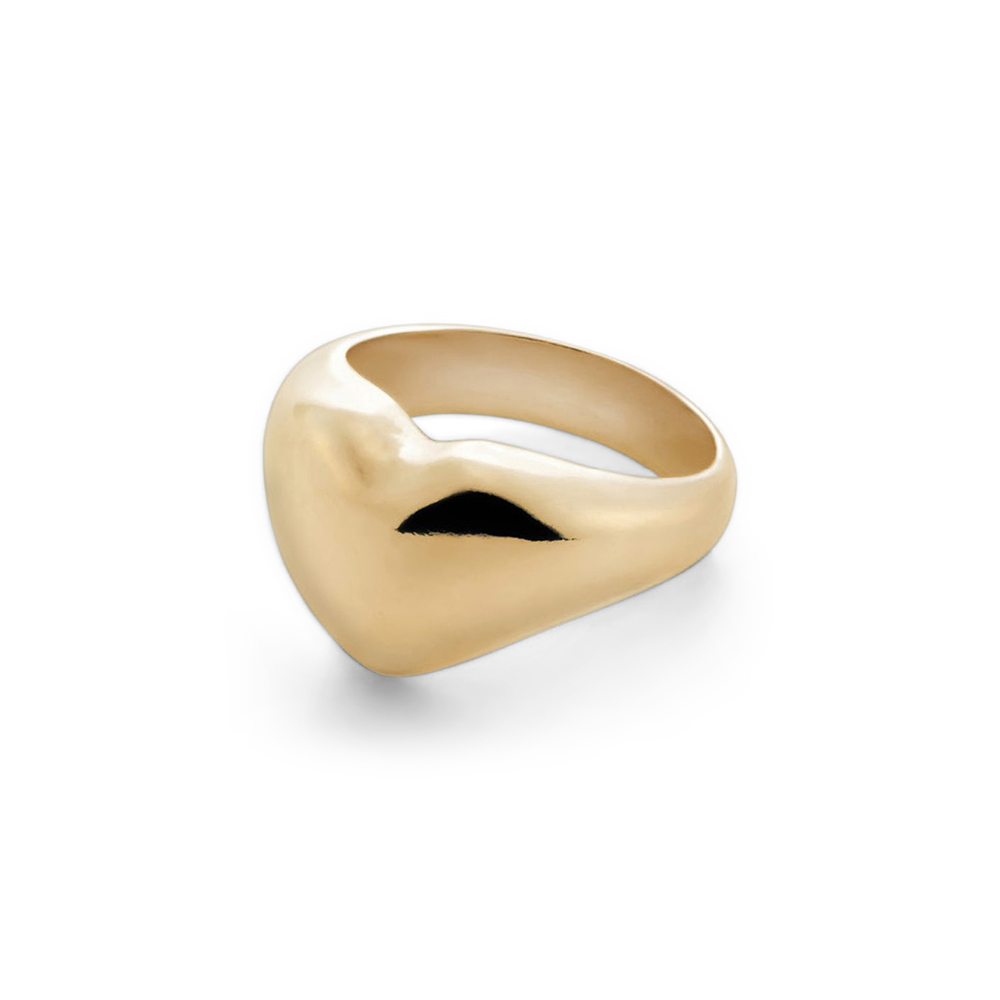 Annika Inez Heart Ring In Vermeil Sterling Silver