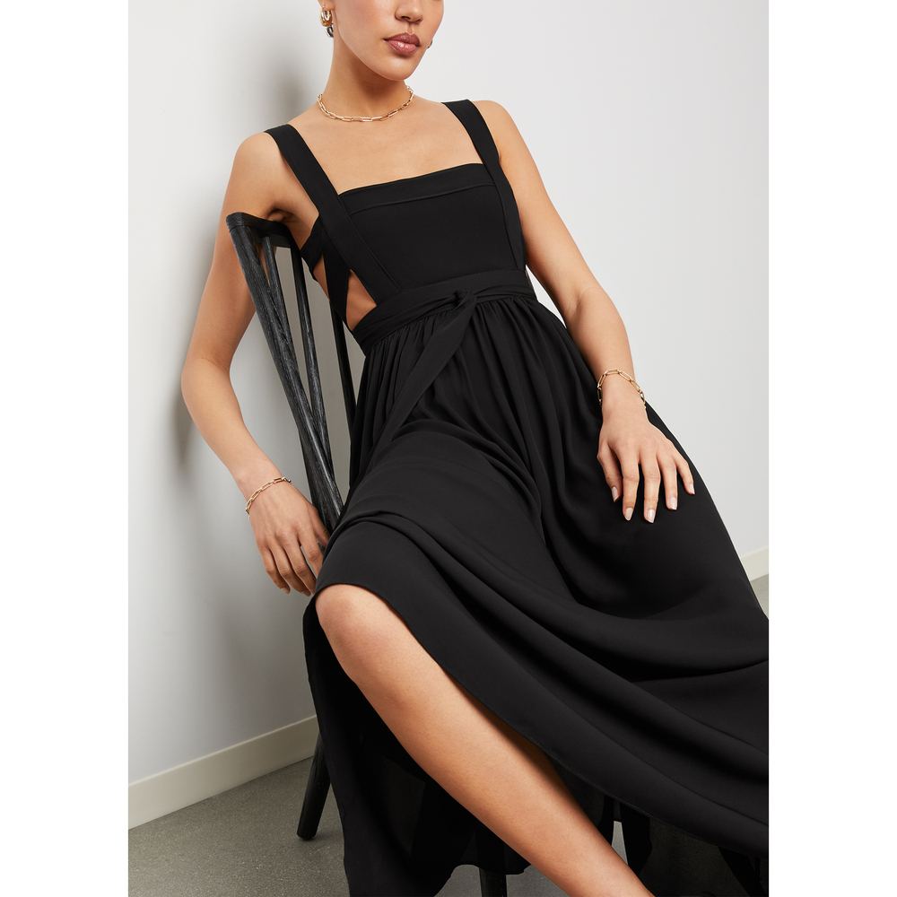 Matteau Bandage Wrap Dress In Black, Size 3