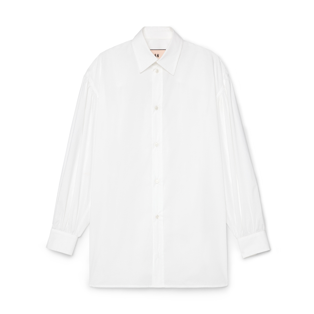 Plan C Classic Button-Front Shirt In White, Size IT 42