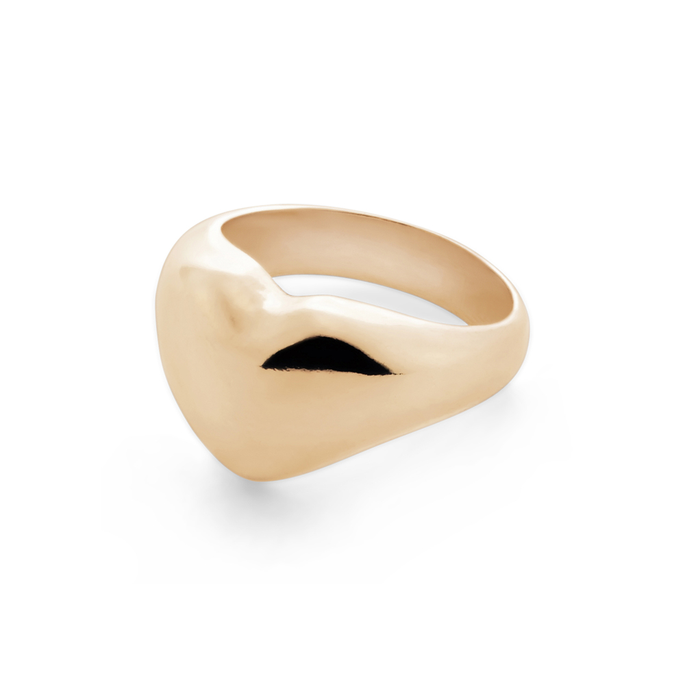 Annika Inez Heart Ring In Vermeil Sterling Silver, Size 6