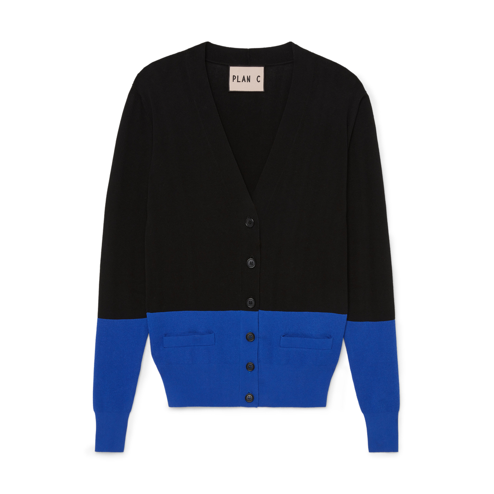 Plan C Bicolor Cardigan | goop 