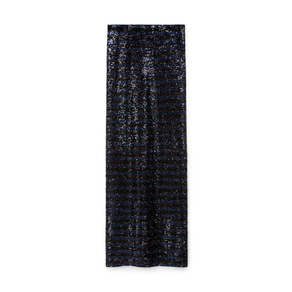 G. Label By Goop Lindstrand Strapless Sequin Dress In Sequin Stripe