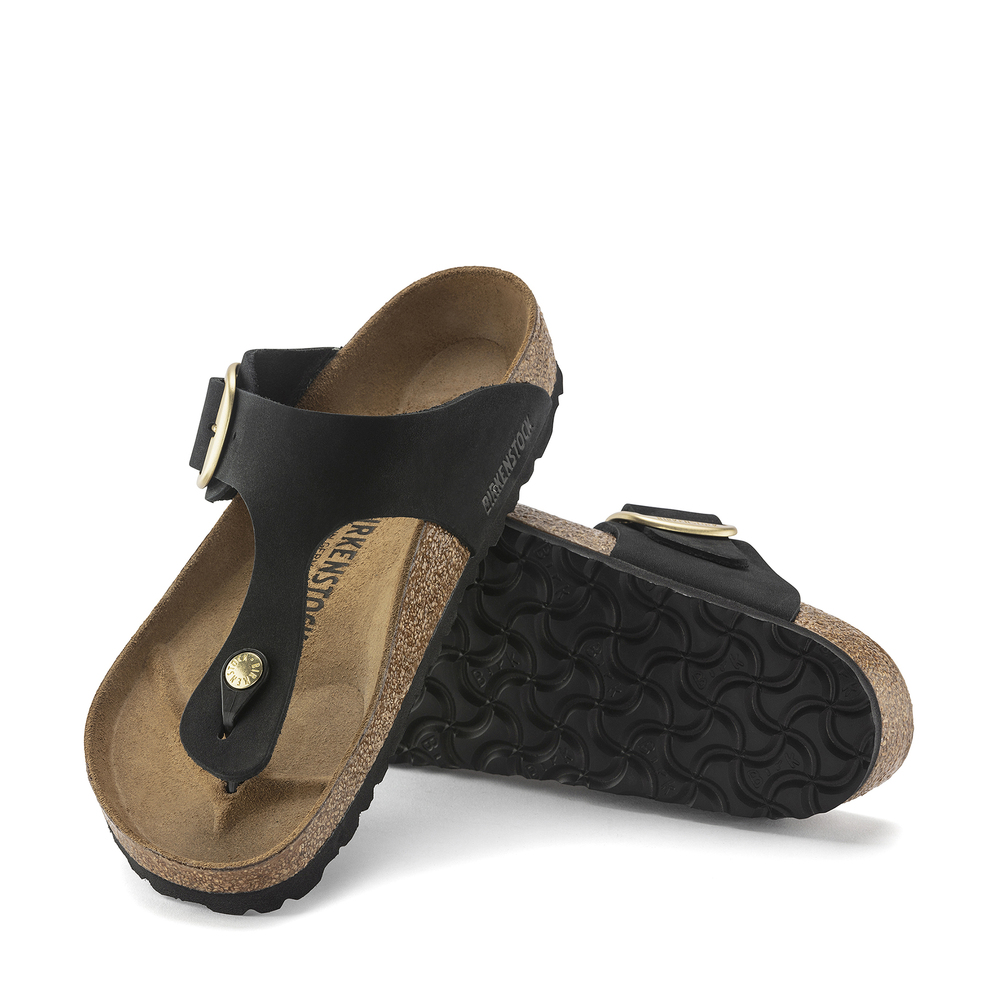 Women's Birkenstock Big Buckle Gizeh Sandals, Nubuck