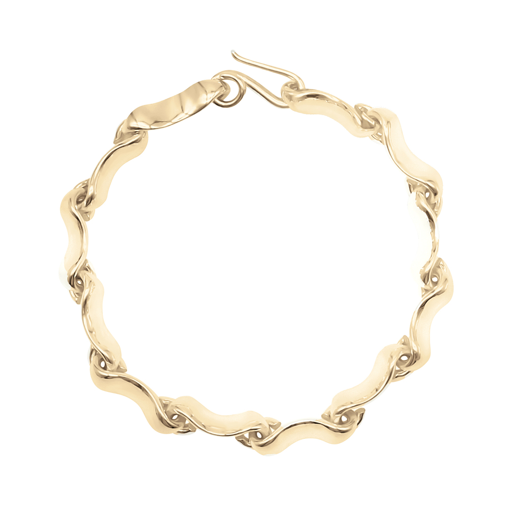 Sapir Bachar Gold Synthesis Bracelet In 24K Gold Plated Sterling Silver