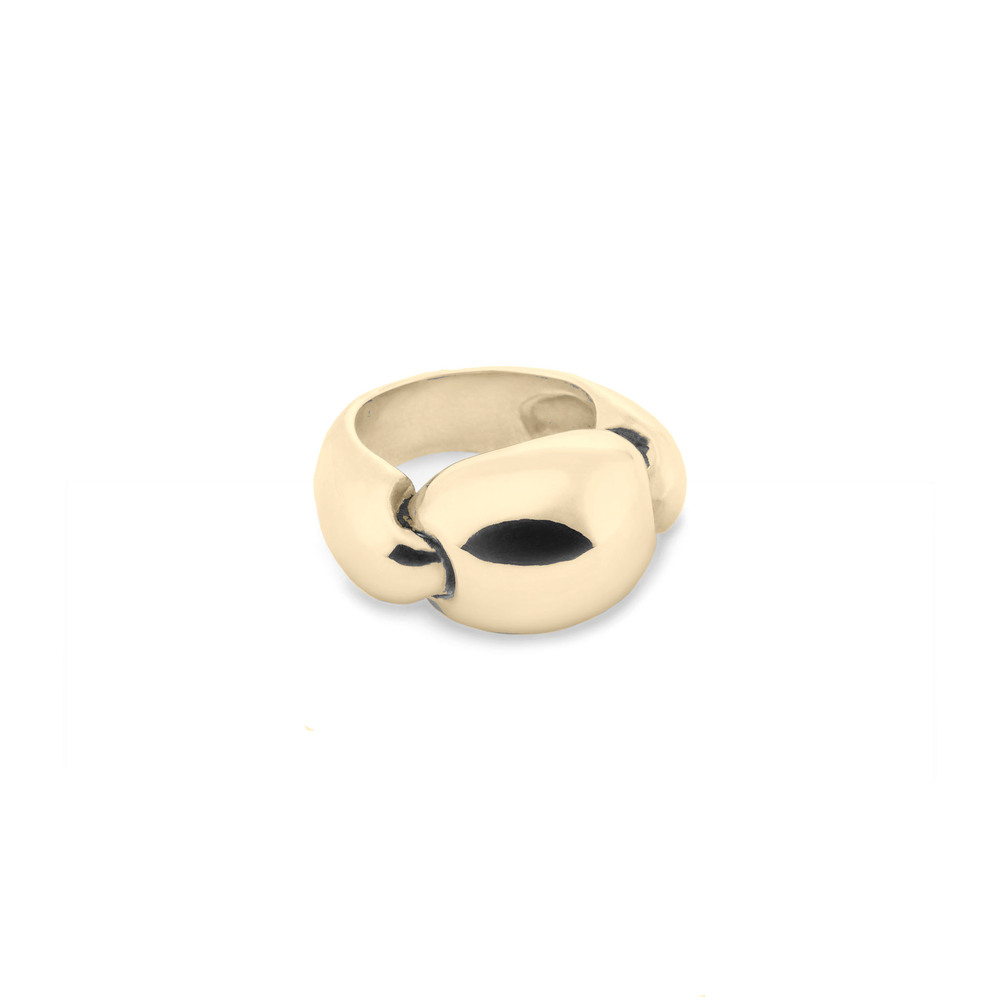Annika Inez Linked Bulb Ring In Gold, Size 5