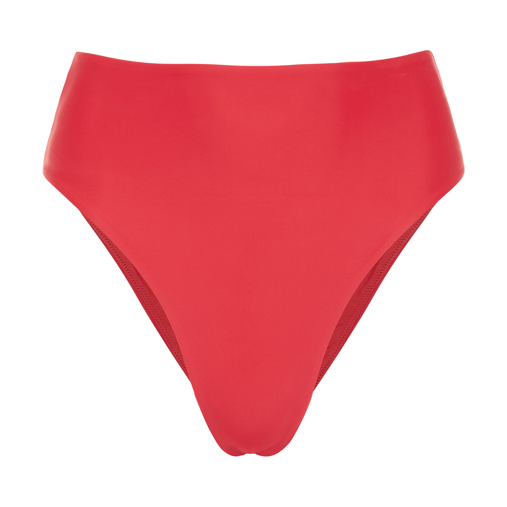 Ziah ’90S High-Waist Bottoms In Vermilion Red, Size AU10