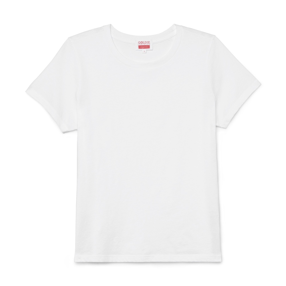 Goldie Poor Boy Short Sleeve Tee In White