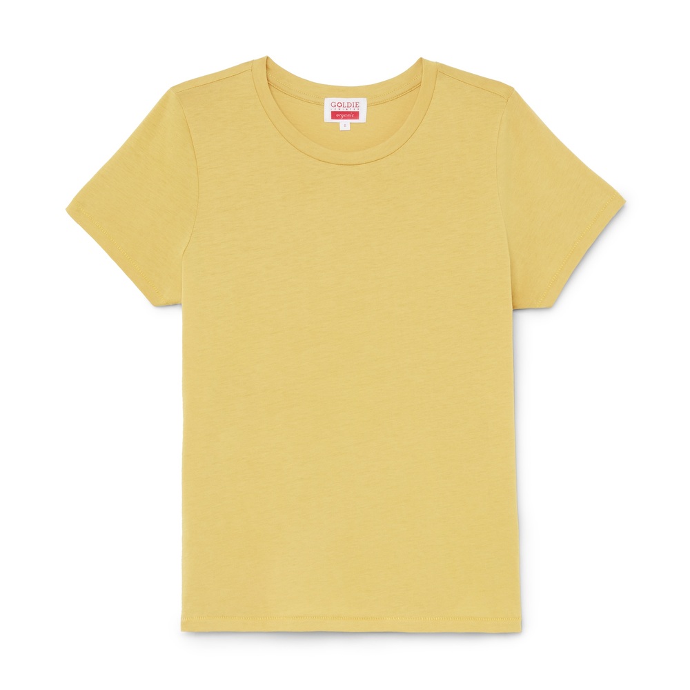 Goldie Dyed Organic Boy Tee In Mango