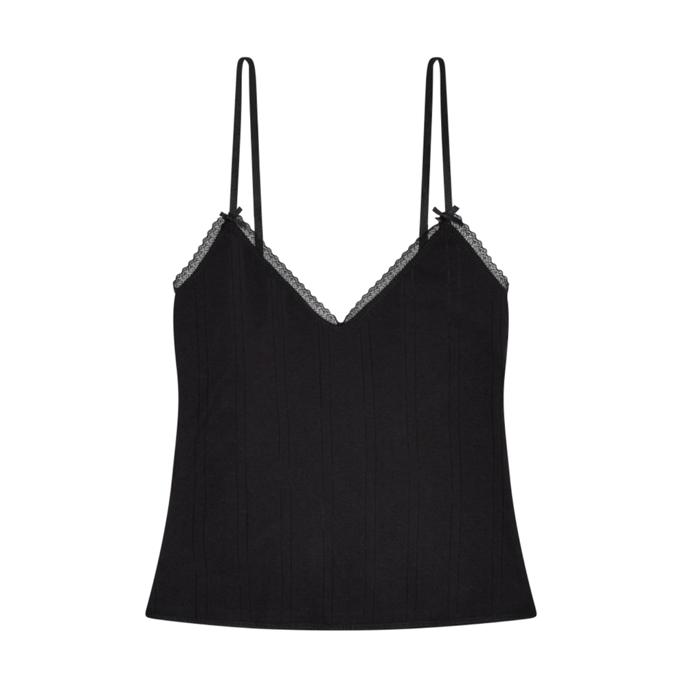 Coucou Intimates The Long Cami In Black