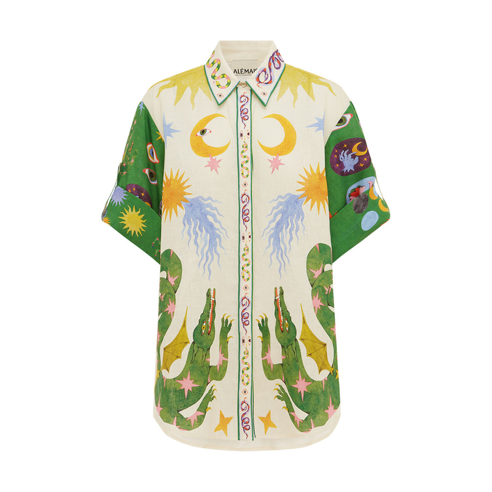 Kawaii printed silk bowling shirt - Gucci - Men
