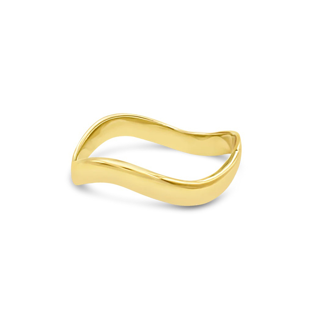 Daphine Kaur Bangle Bracelet In 18Ct Gold Plated Brass, Small