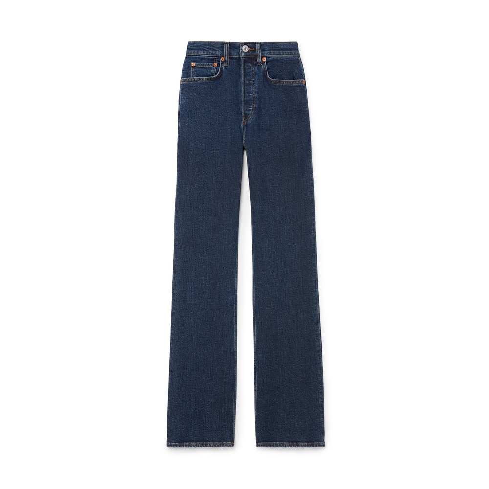 Re/done '70s Bootcut Jeans In Dark Rinse
