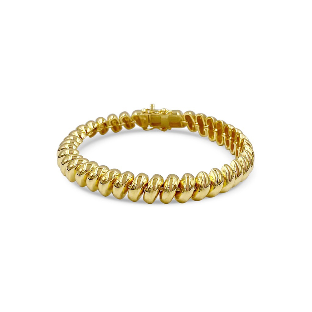 Daphine Vita Bracelet In 18Ct Gold Plated Brass