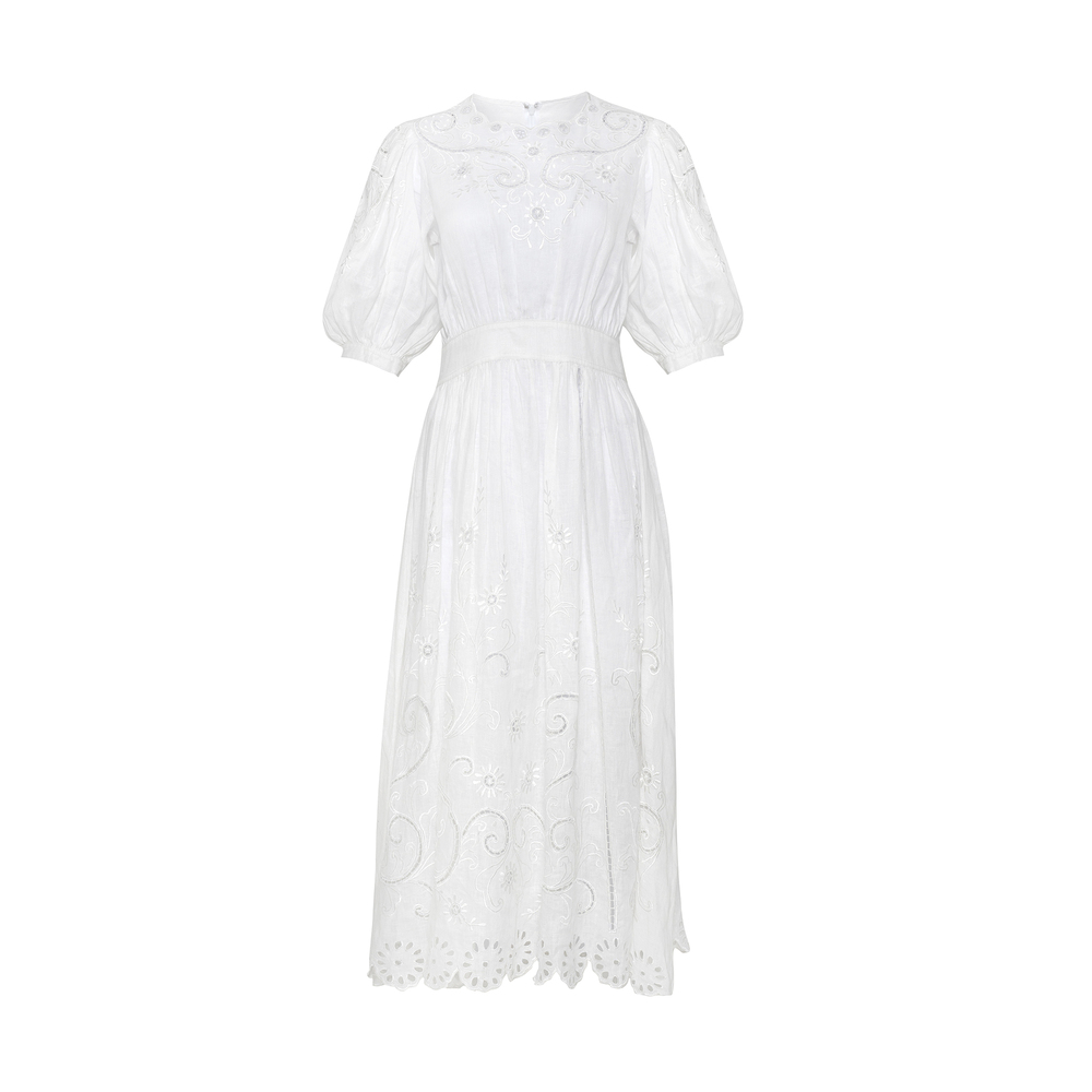 All That Remains Ines Hand-Cut Lace Dress | goop