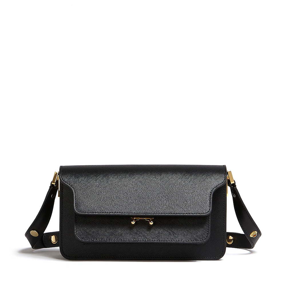 Marni Trunk Bag Medium in Light Lila Safiano Leather Curated at Jake and Jones