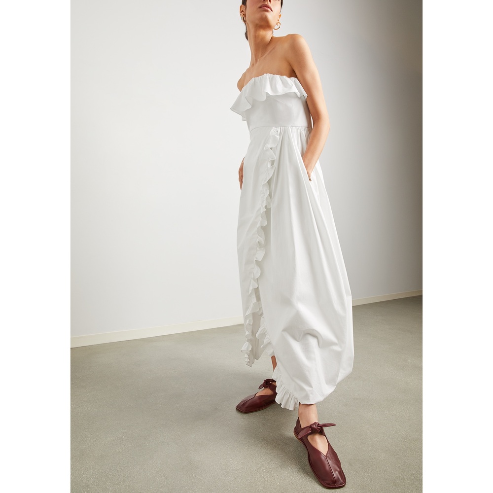 Kika Vargas Sylvia Dress In White, Medium