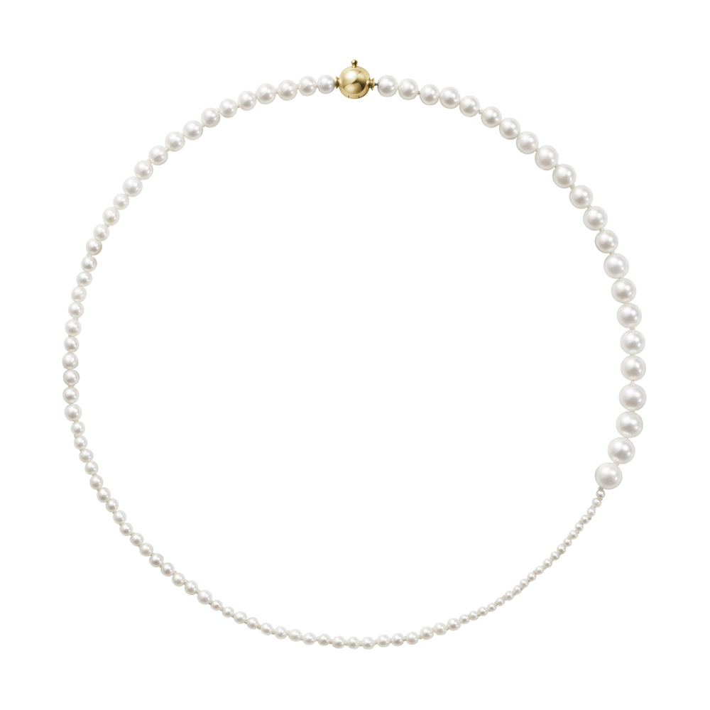 Shop Sophie Bille Brahe Petite Peggy Necklace In 14k Gold Filled,freshwater Pearl