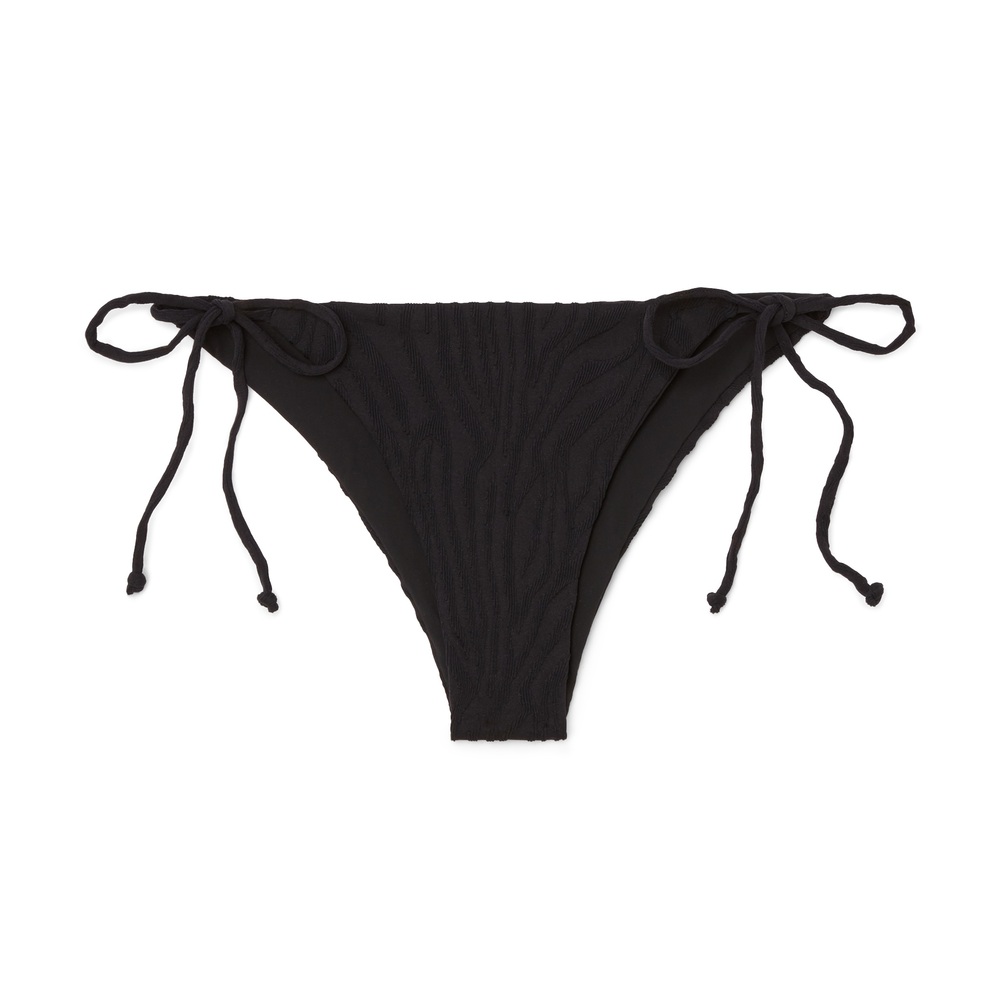 Sara Cristina Classic Triangle Bikini Bottoms In Black, Medium