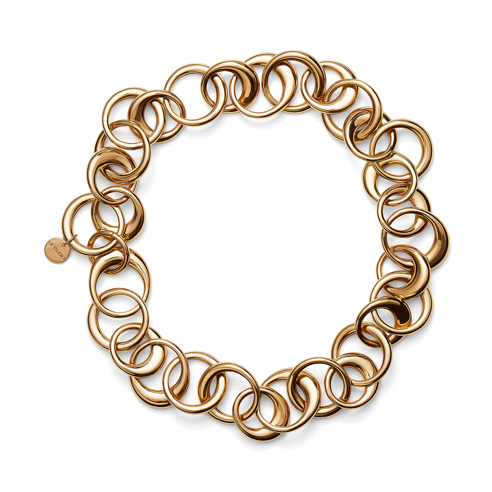 Lie Studio Lié Studio Signature Chain Necklace In 18k Gold Plated