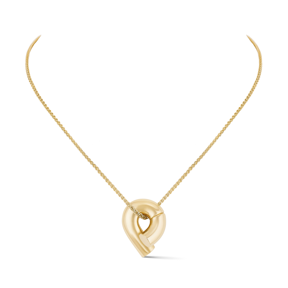 Shop Tabayer Mini Oera Pendant In 18k Yellow Gold