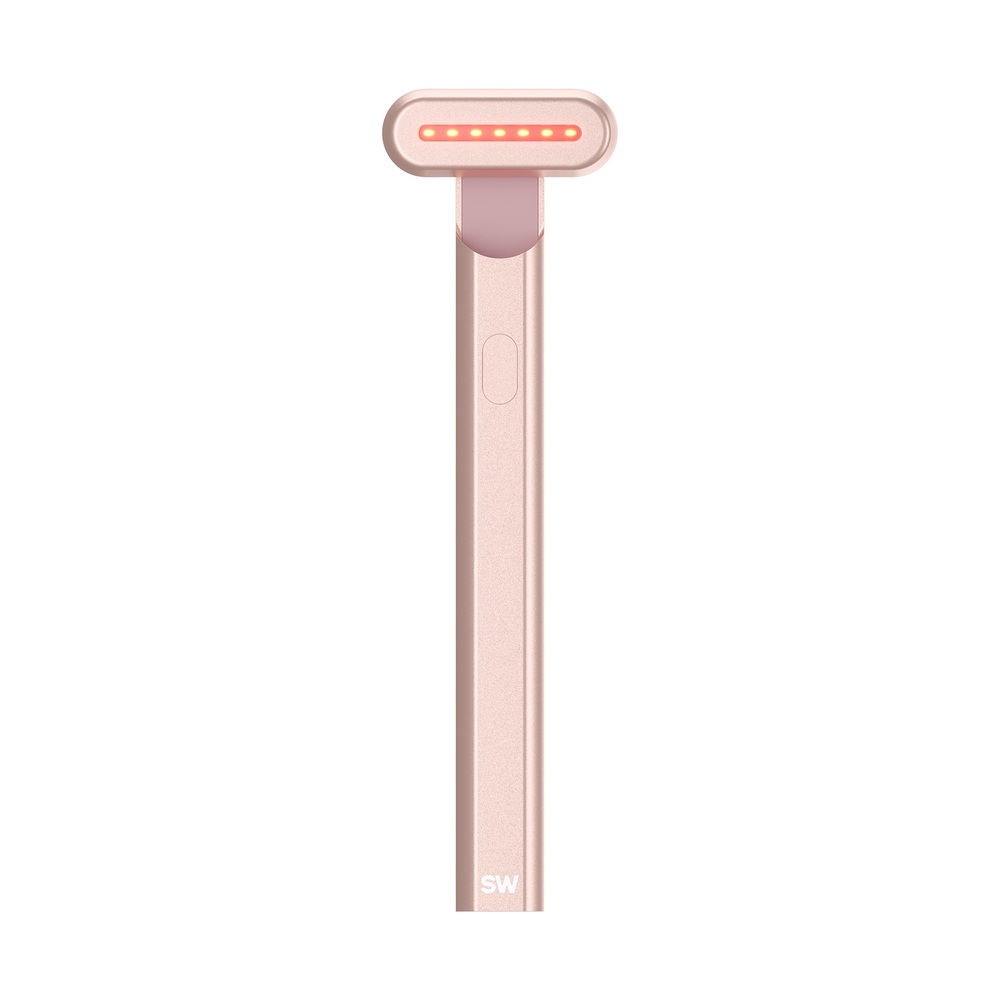 SolaWave Radiant Renewal Red Light Skincare Wand in Rose Gold