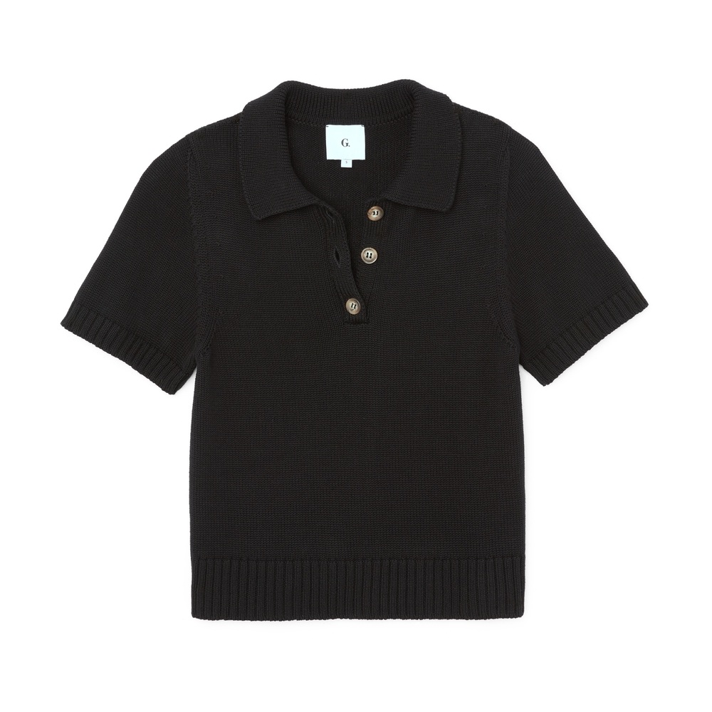 G. Label By Goop Alan Polo Sweater In Black