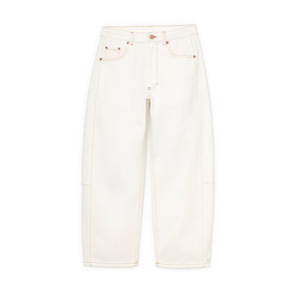 G. Label By Goop Armen Curved Jeans In White