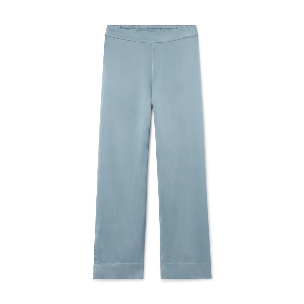 Asceno The London Pj Bottom In Dust Blue, Small
