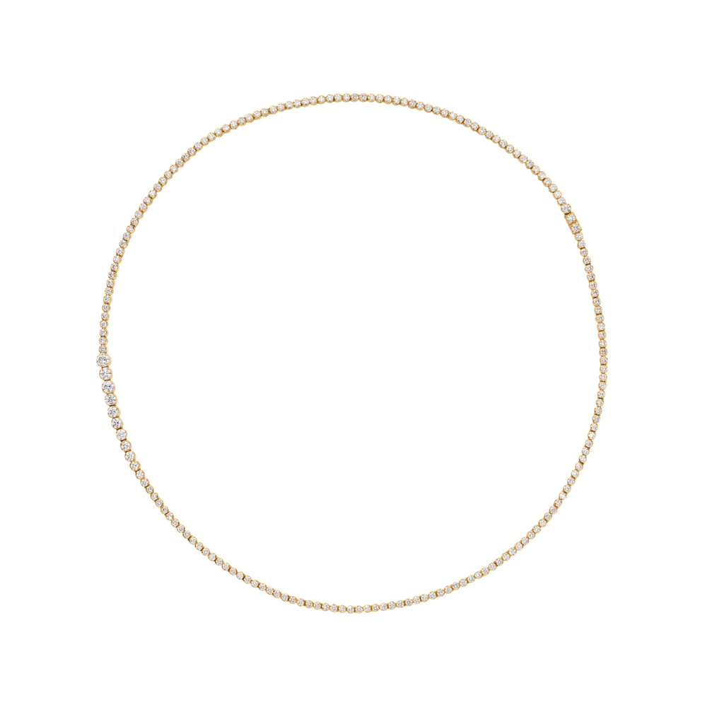 Sophie Bille Brahe Nuage De Tennis Necklace In 18K Recycled Yg, Diamonds