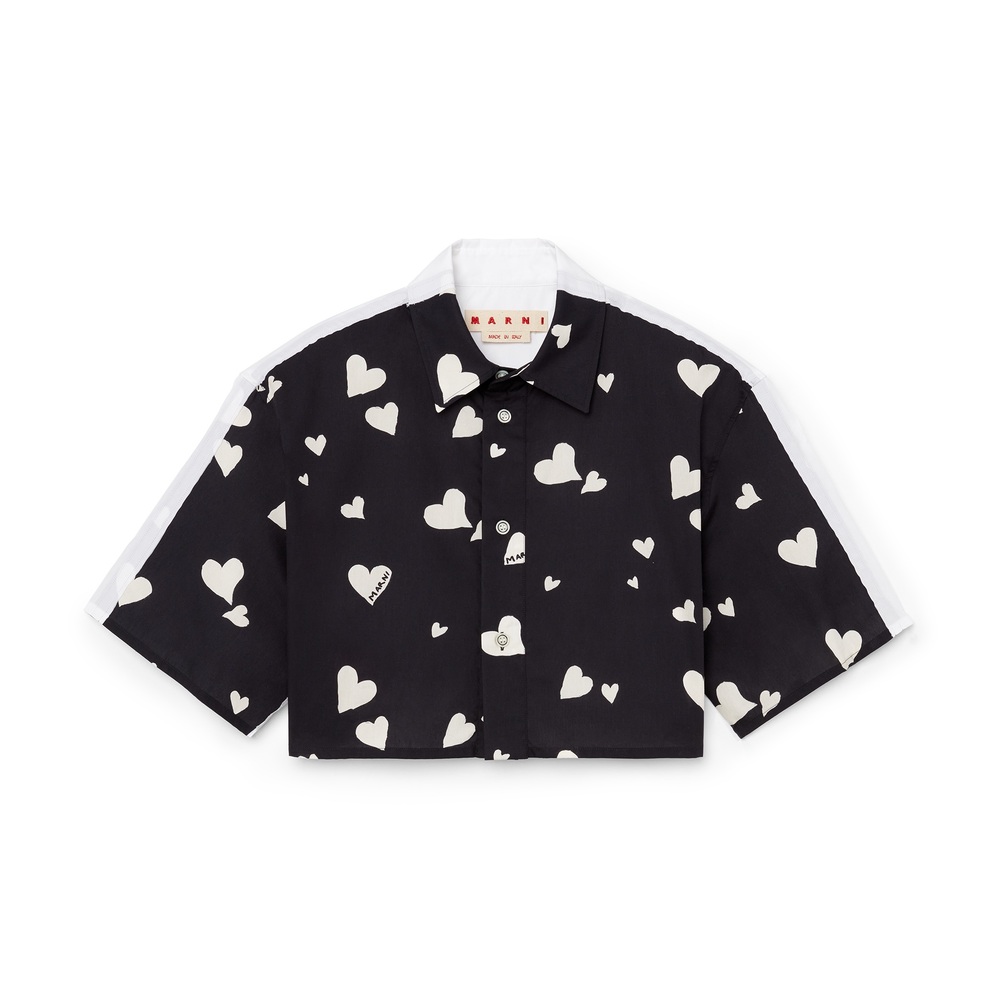 heart print shirt