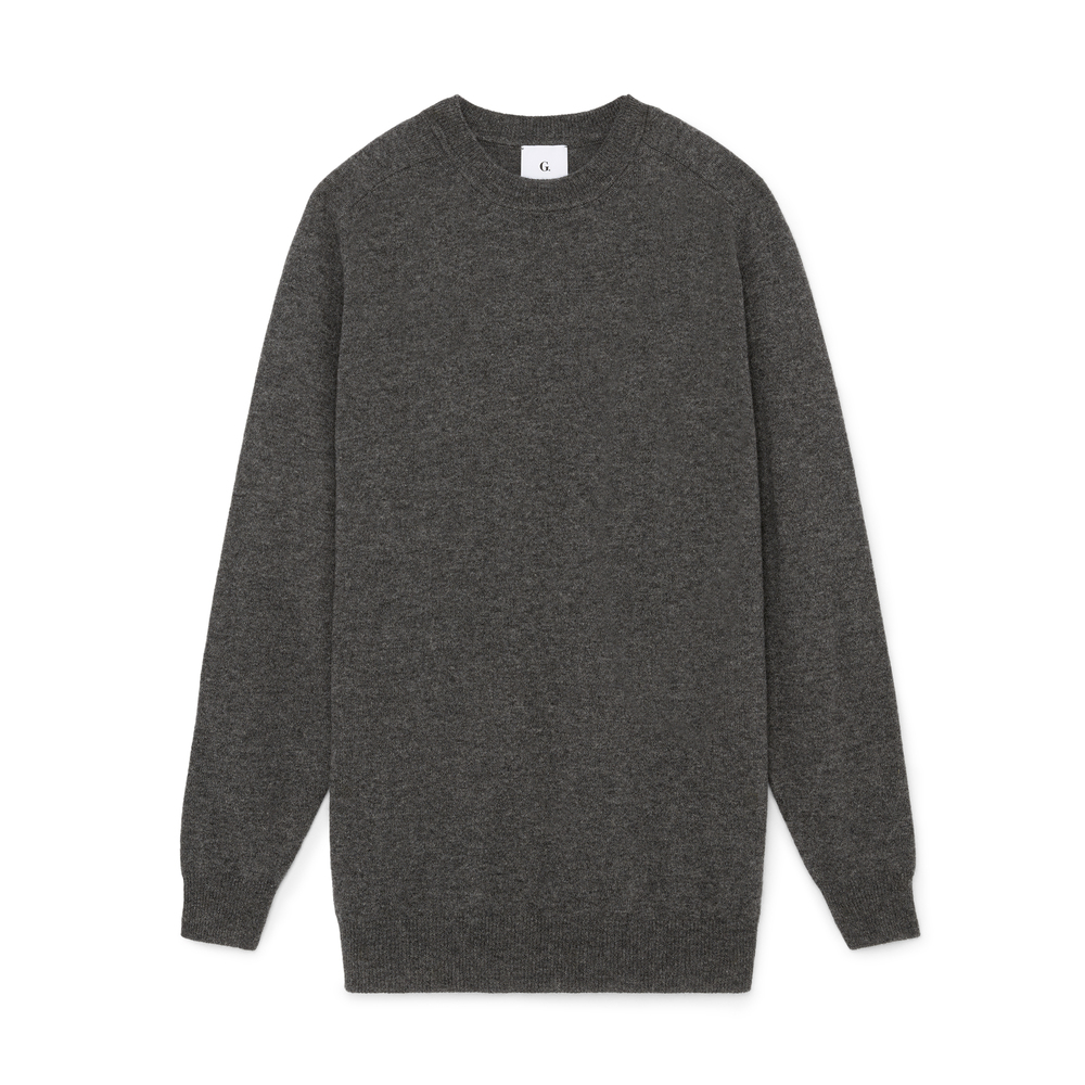 G. Label By Goop Gia Cashmere Crewneck In Charcoal