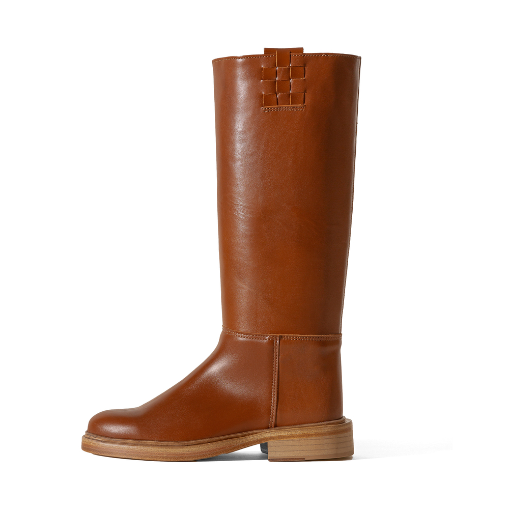 Hereu Anella Boots In Tan, Size IT 36