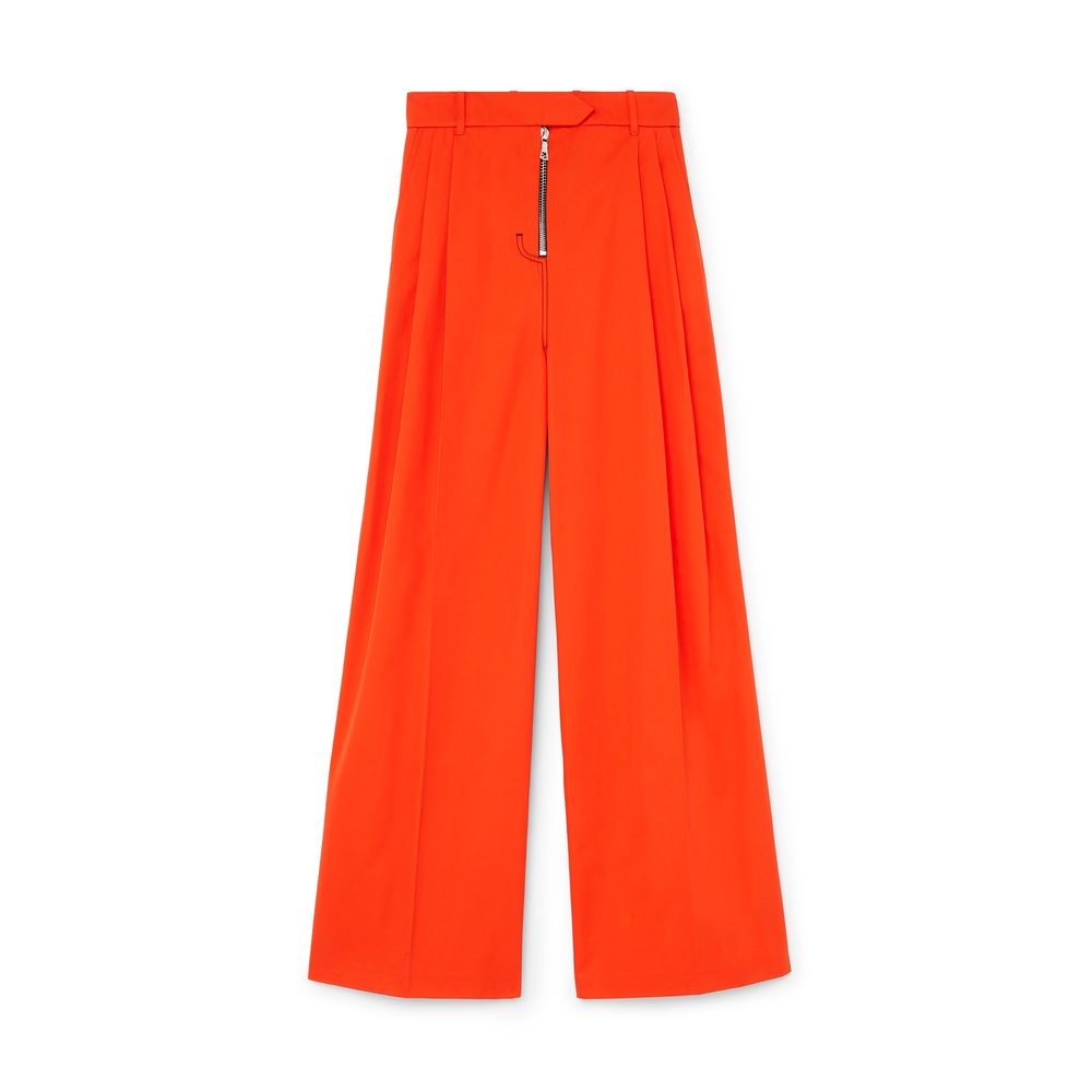 Shop Nackiyé Loose Change Pants In Tangerine