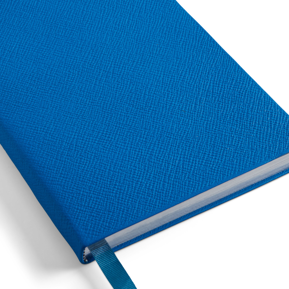 Smythson Soho Notebook In Lapis Blue