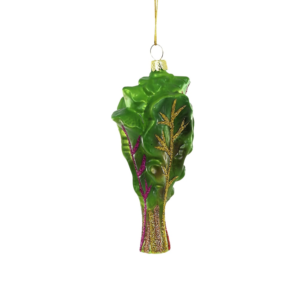 Cody Foster & Co. Rainbow Chard Ornament In Green