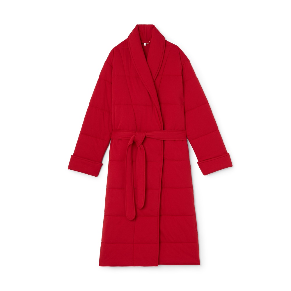 Skin Sevan Robe In Holiday Red, Size 0