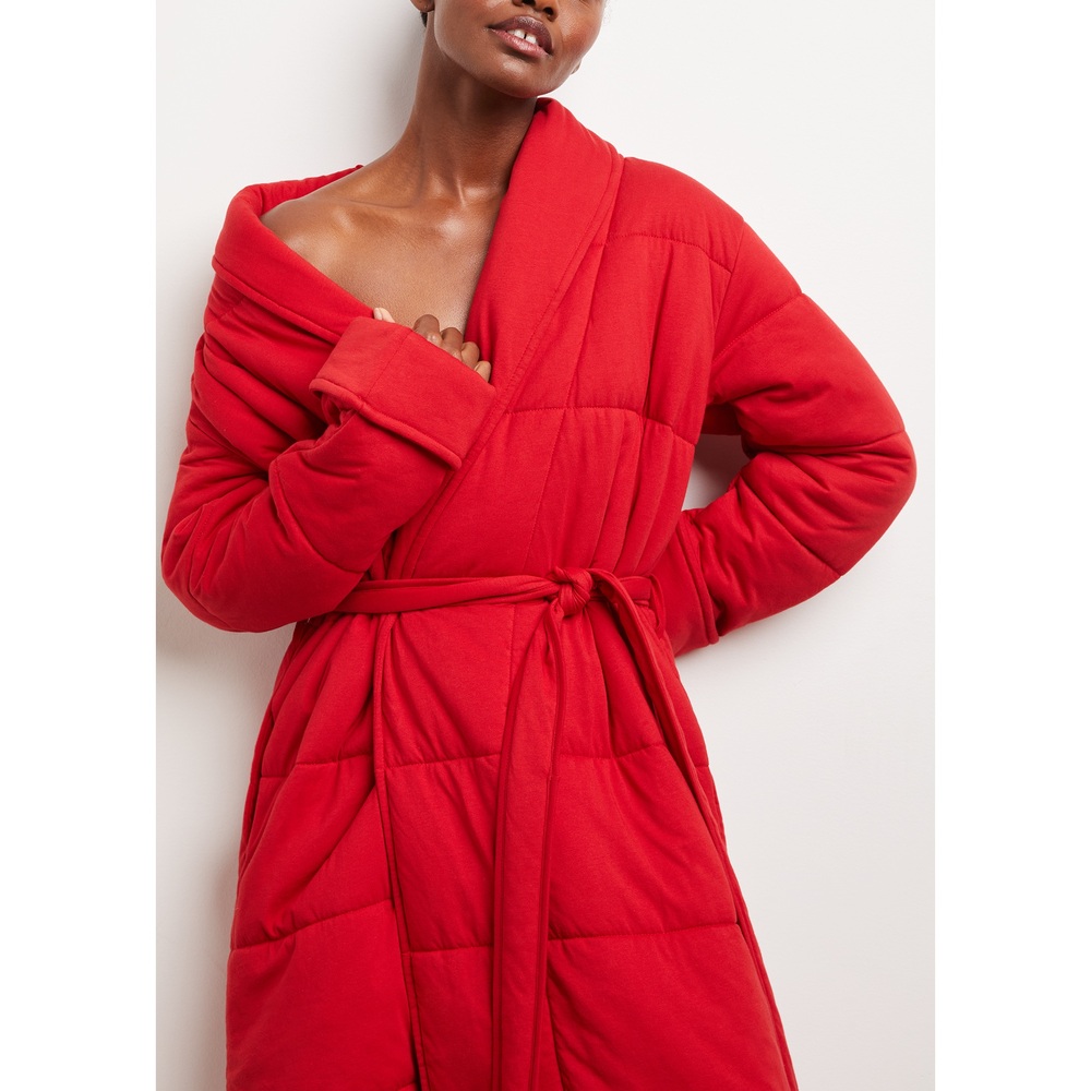 Skin Sevan Robe In Holiday Red, Size 0