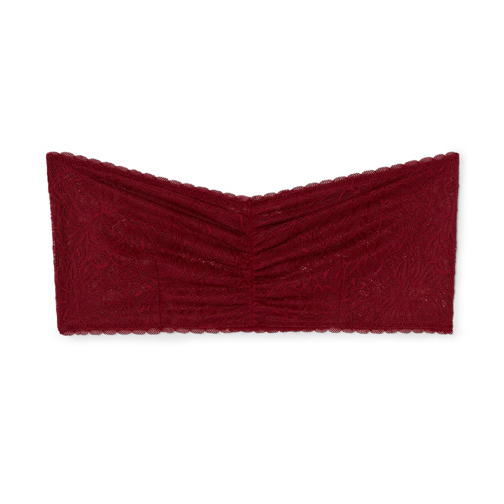 Skin Larah Bandeau In Deep Red, X-Small