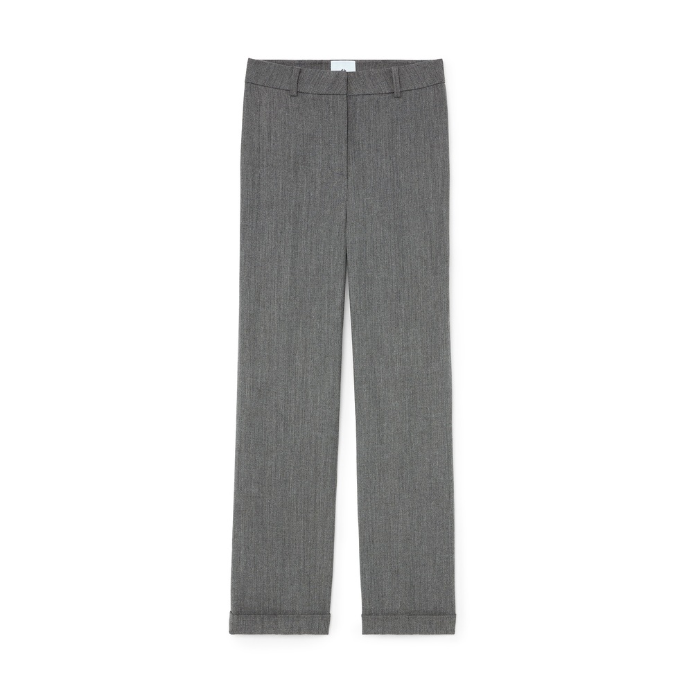 G. Label By Goop Adam Cigarette Pants In Medium Grey, Size 4