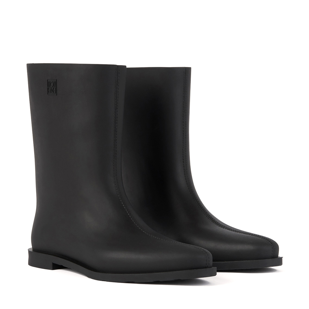 Totême Black 'the Rain' Boots In Black 200