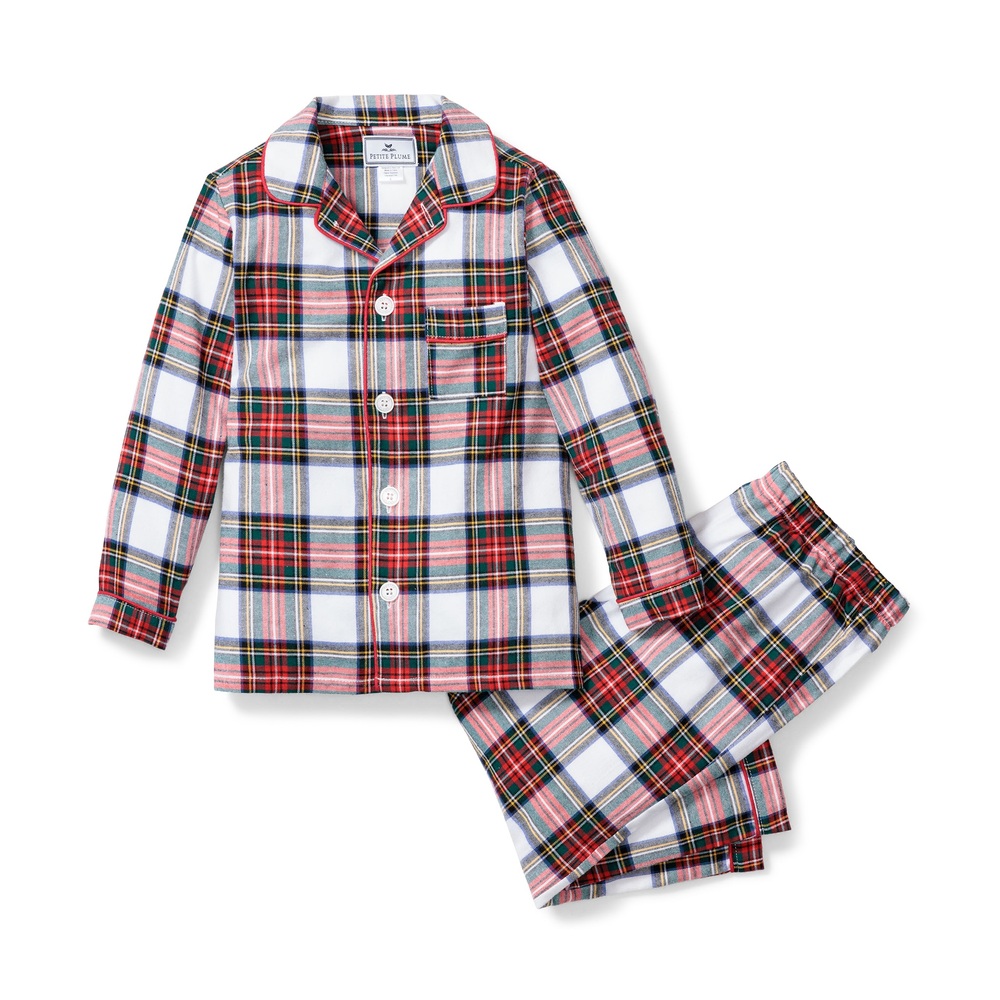 Petite Plume Kid's Balmoral Tartan Pajama Set In Assorted, Size 5