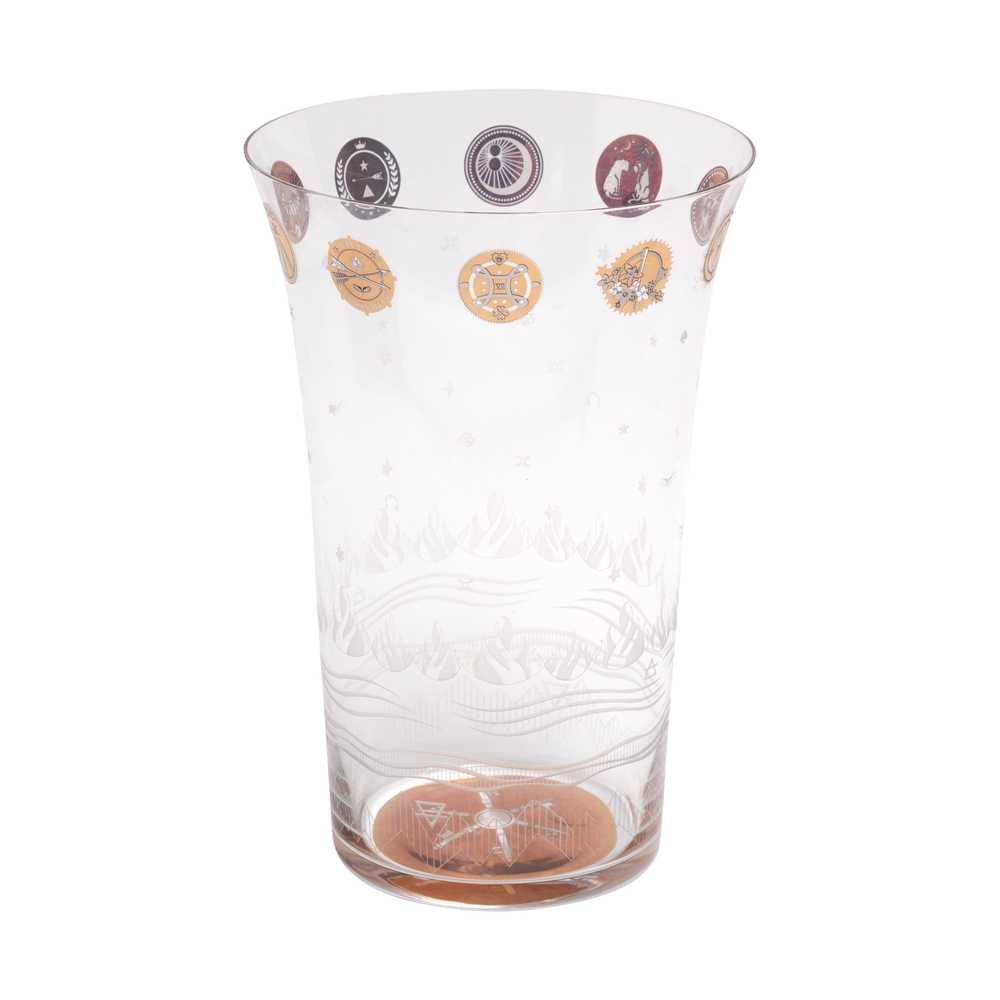 Goop X Foundrae Lobmeyr Inner Light Vase In Gold,crystal