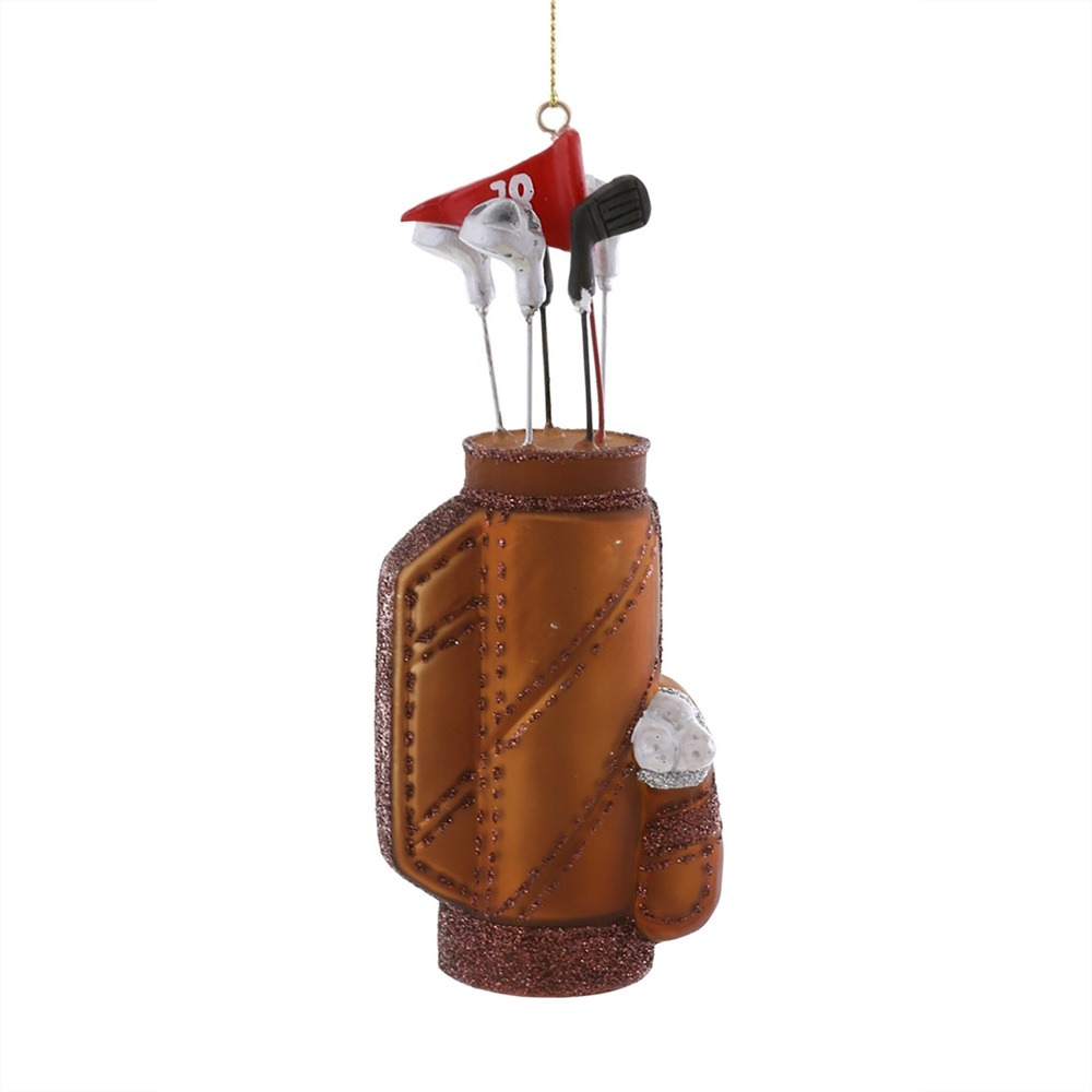 Cody Foster & Co. Golf Bag Ornament In Brown