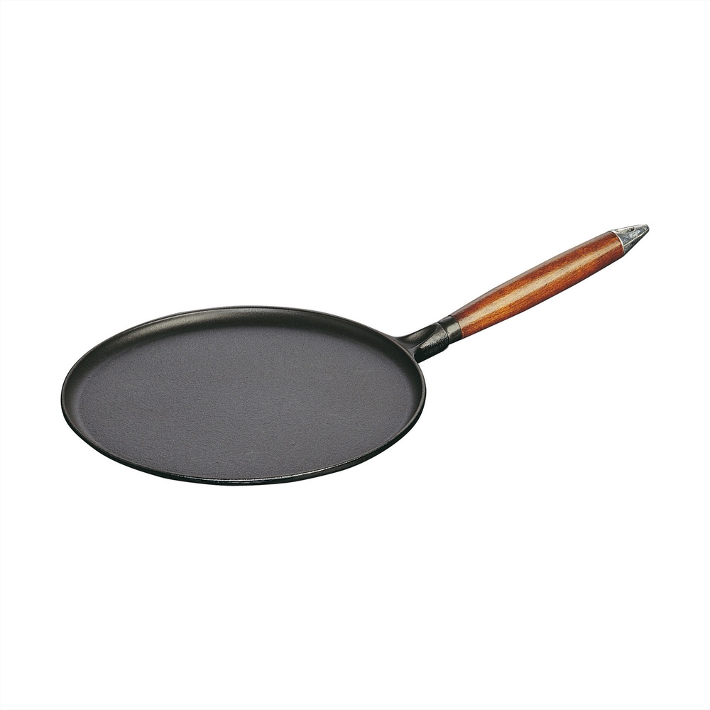 Staub Cast-Iron Crepe Pan Set In Matte Black
